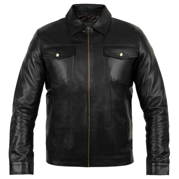 Brixton: Men's Jacket - Black Leather | Size Medium